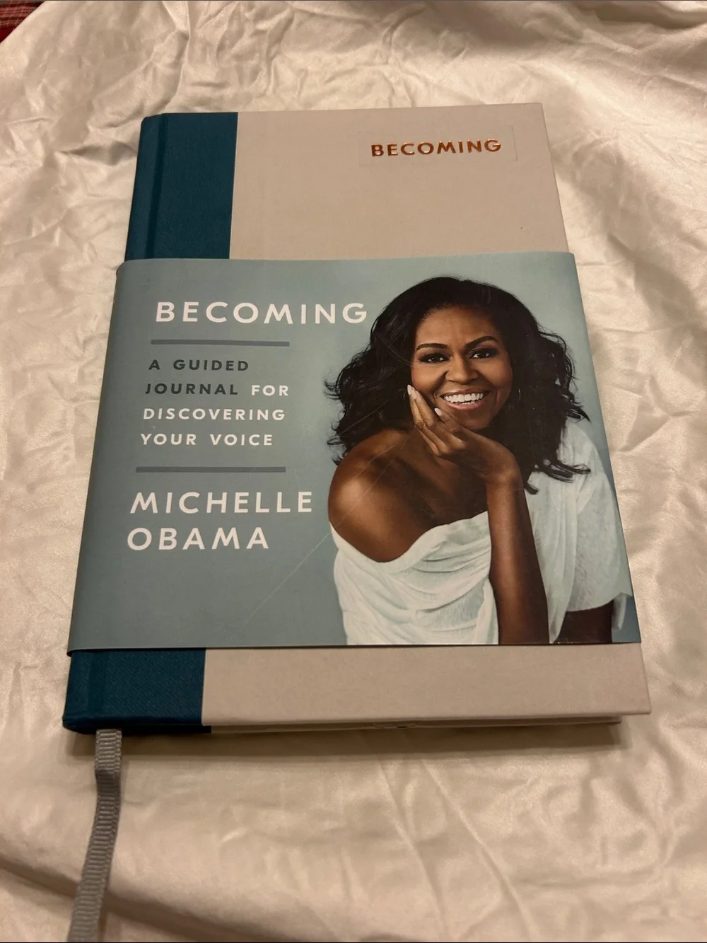 'Becoming' Guided Journal - Teal and Cream
